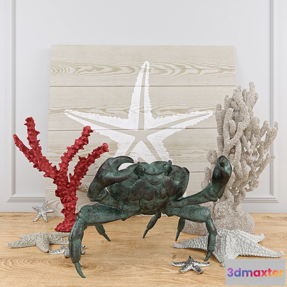 1466306 - Bronze Crab Sculpture and decor 3D Max