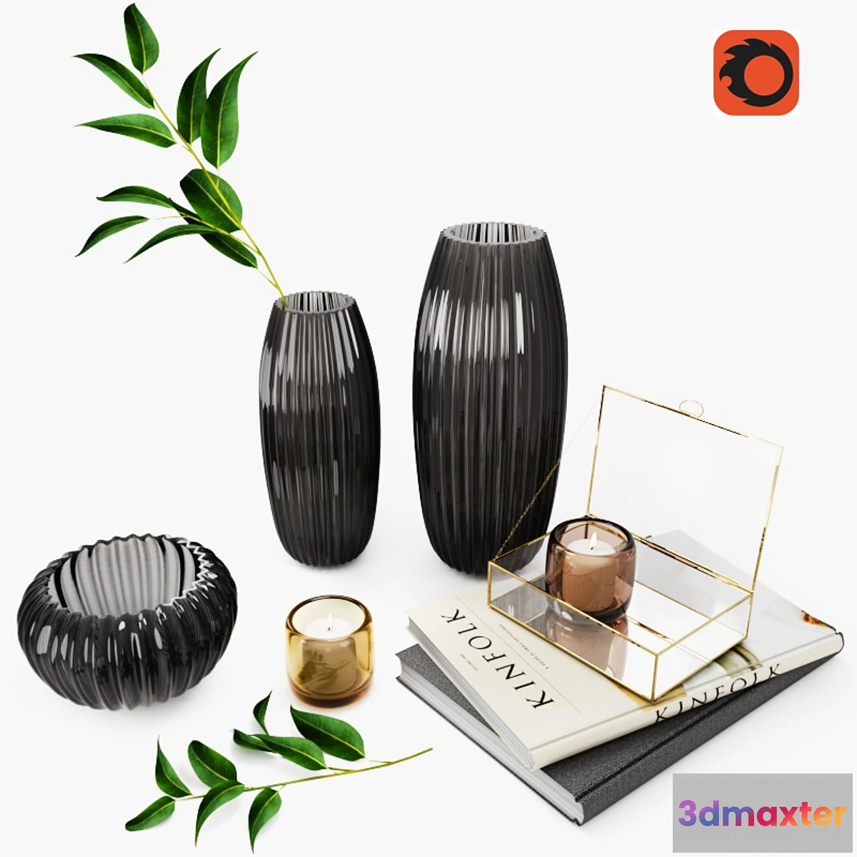 1471430 - Decorative set MURANO By Paolo Castelli 3D Max