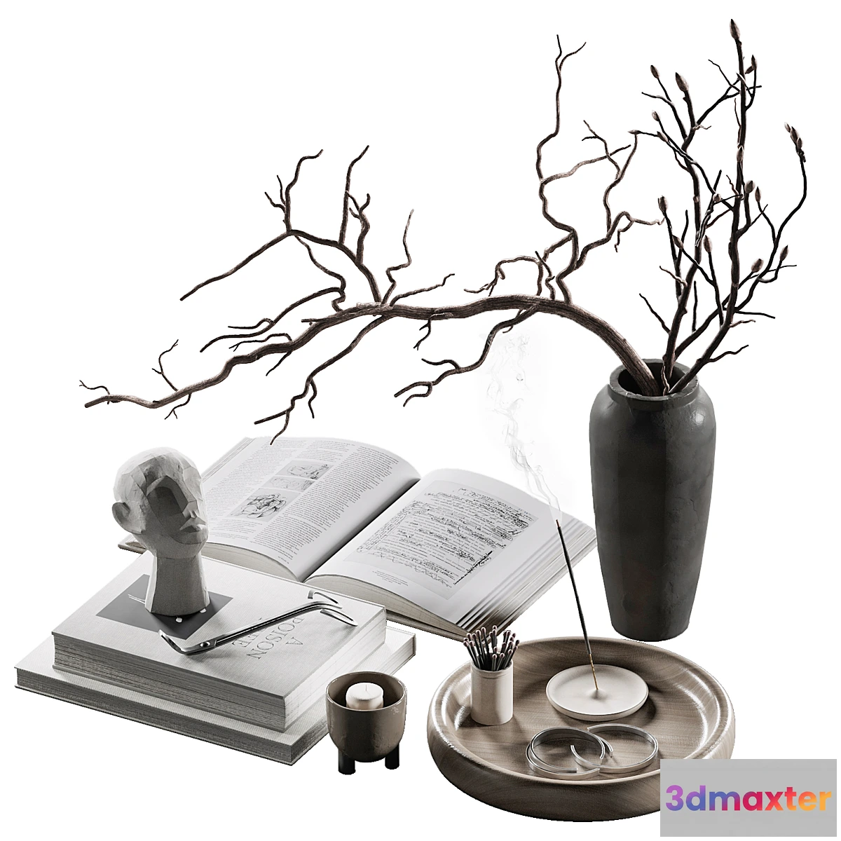 1474106 - Decorative set for coffee table 47 3D Max