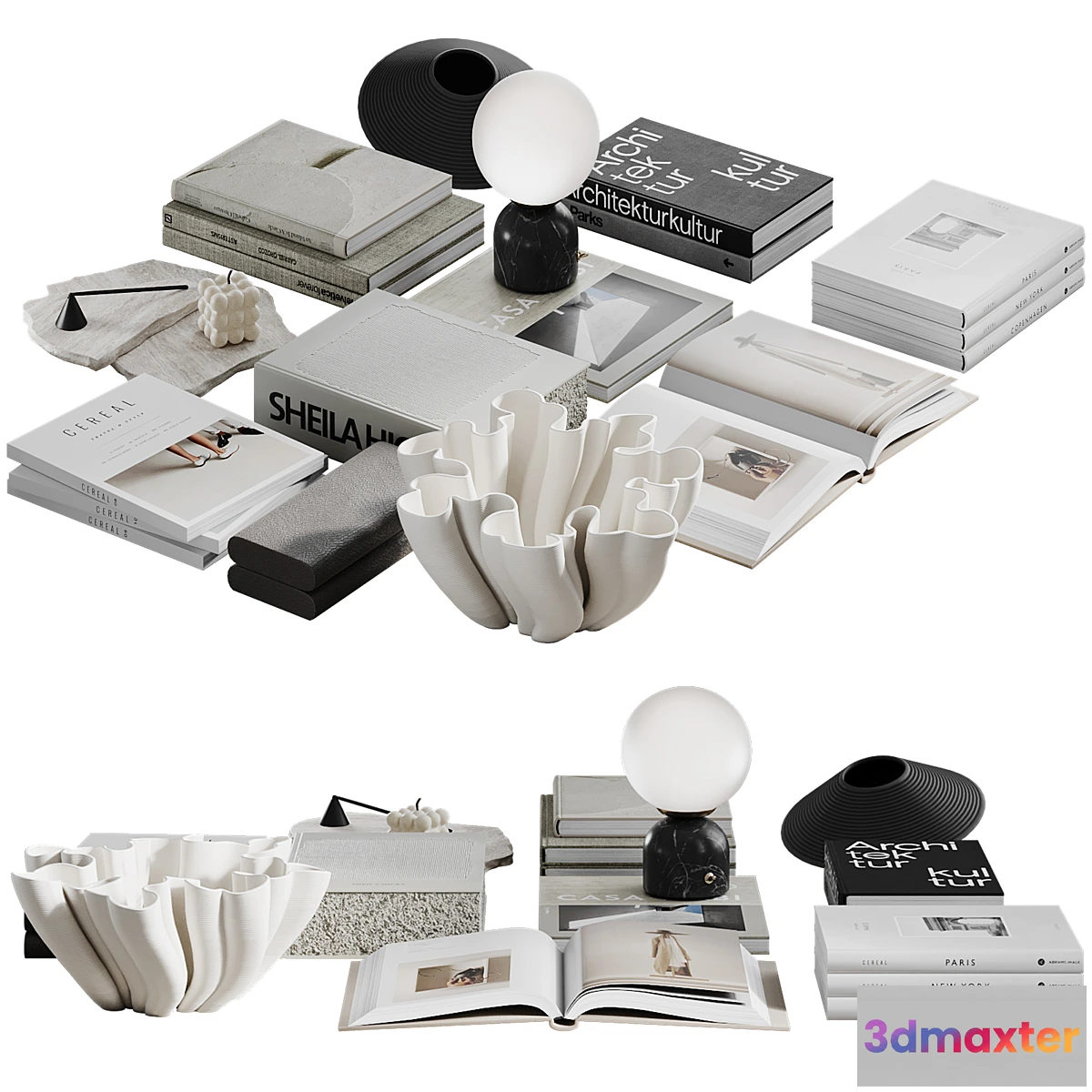 1475222 - Coffee table decor Modern 3D Max