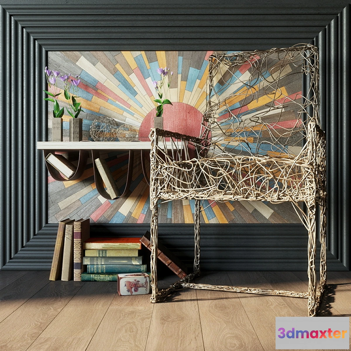 1475614 - Decorative set Copper Sun 3D Max