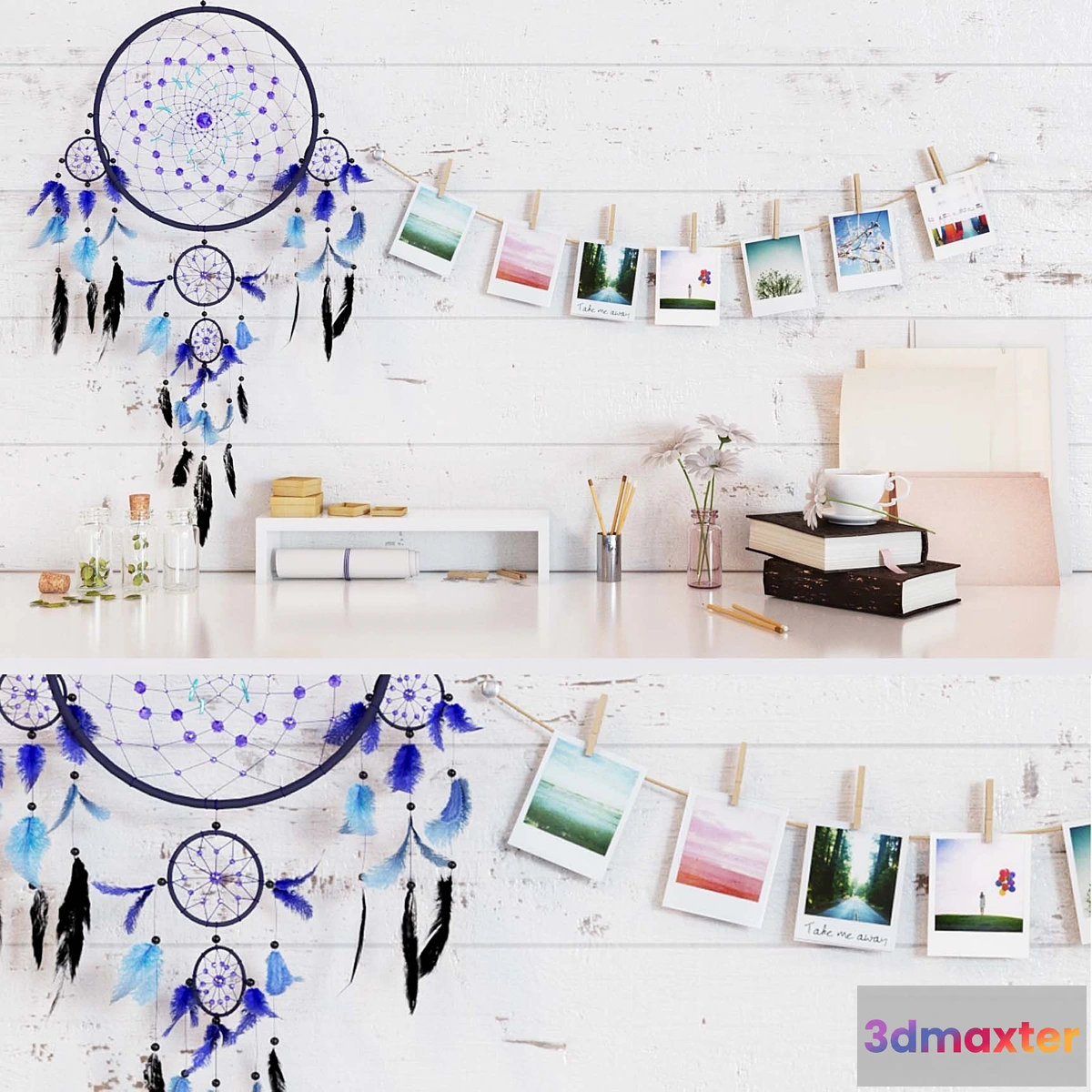 1475758 - Accessories for desktop and Dreamcatcher 3D Max