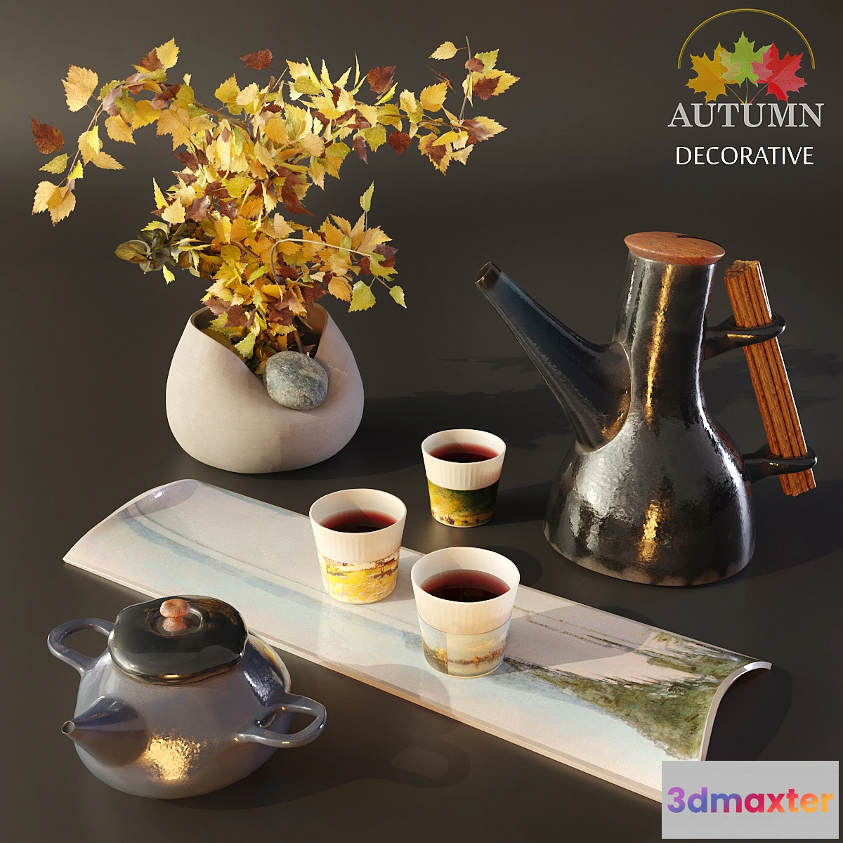 1477378 - Ceramic Set Decorative 3D Max