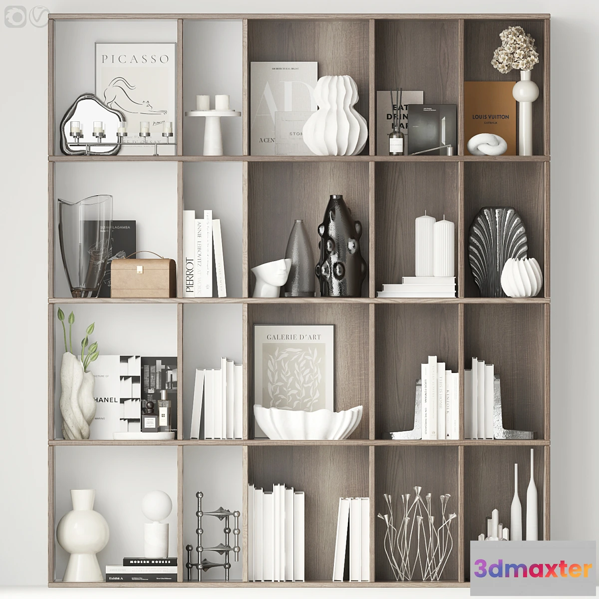 1478028 - Black&white decor set - 10 3D Max