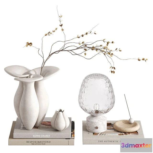 1539110 - Decorative set with Lily Vase 3D Max