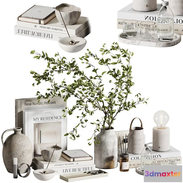 1540559 - Decorative set H85 3D Max