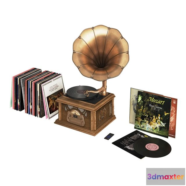 1541199 - Сlassic Gramophone 3D Max
