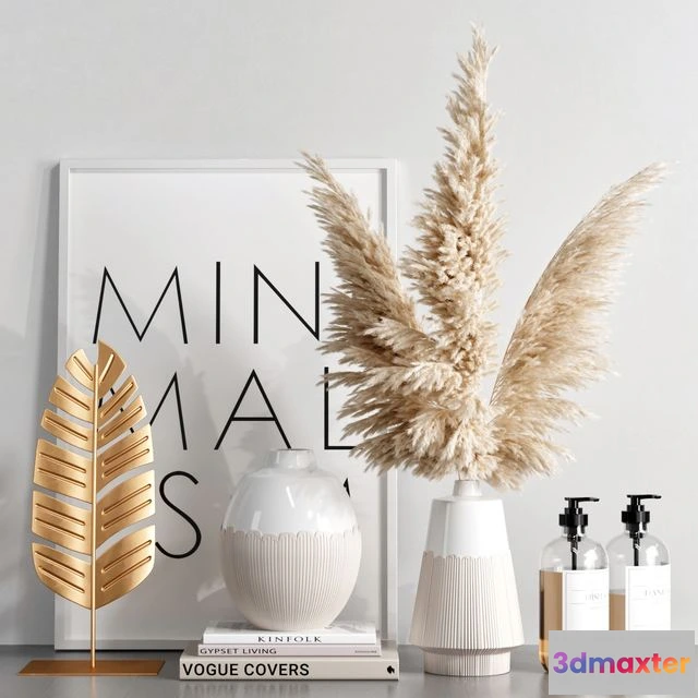 1541719 - Decorative set with dried flowers 3D Max