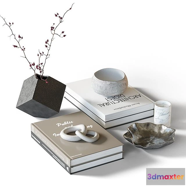 1542607 - Decorative coffee table set 22 3D Max