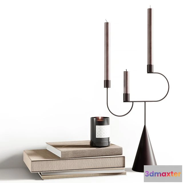 1546983 - AVE Decorative Set With Candle 3D Max