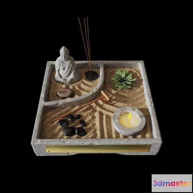 1547449 - Mini Zen Garden 3D Max