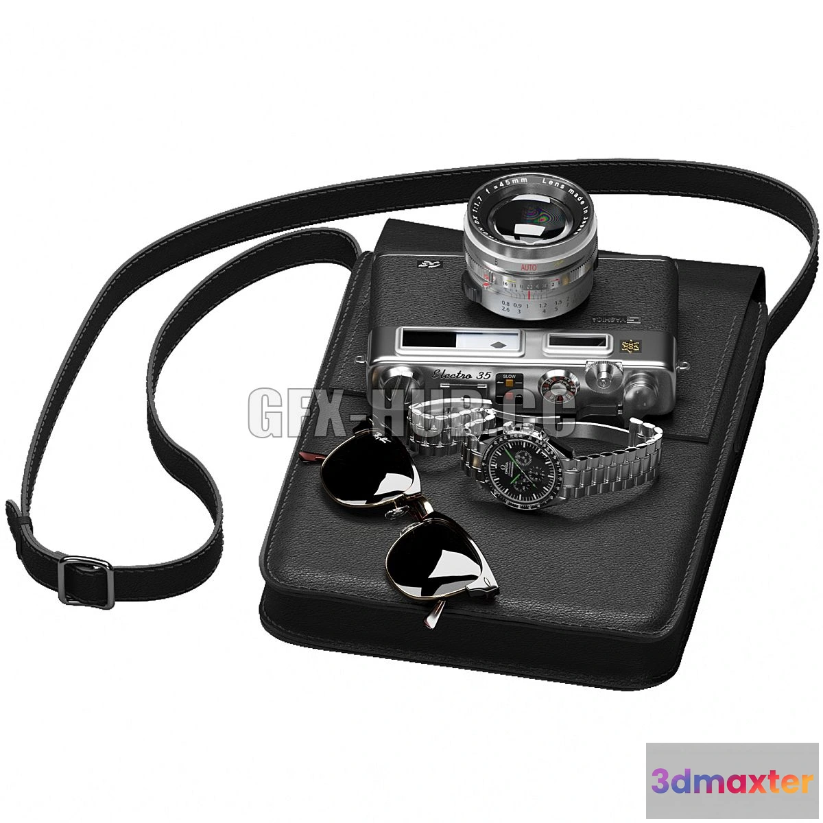 1547775 - Set of men’s accessories 3D Max