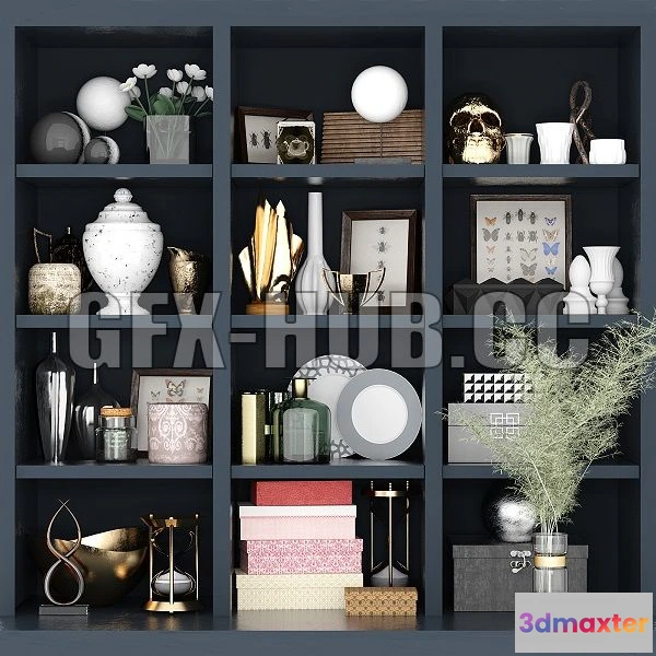 1547933 - Wardrobe With Decor 8 3D Max