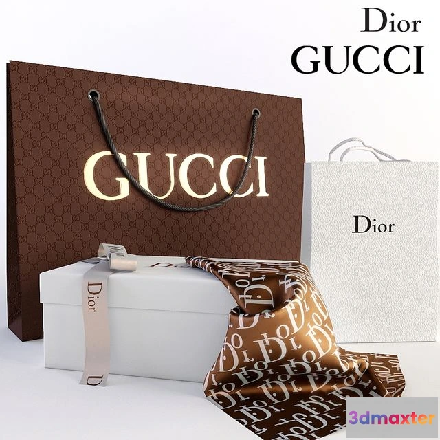 1549457 - Decorative set Dior gucci 3D Max