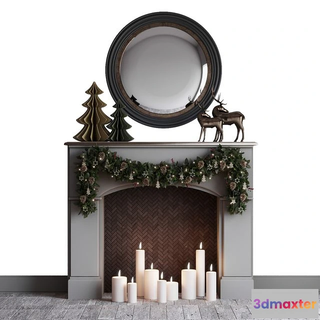 1549871 - Christmas mood fireplace 3D Max