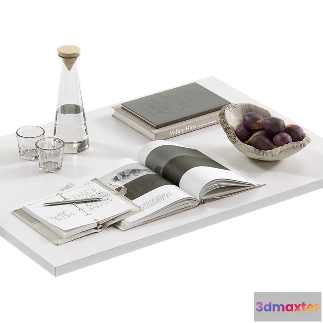 1549891 - Coffee table decor set 004 3D Max