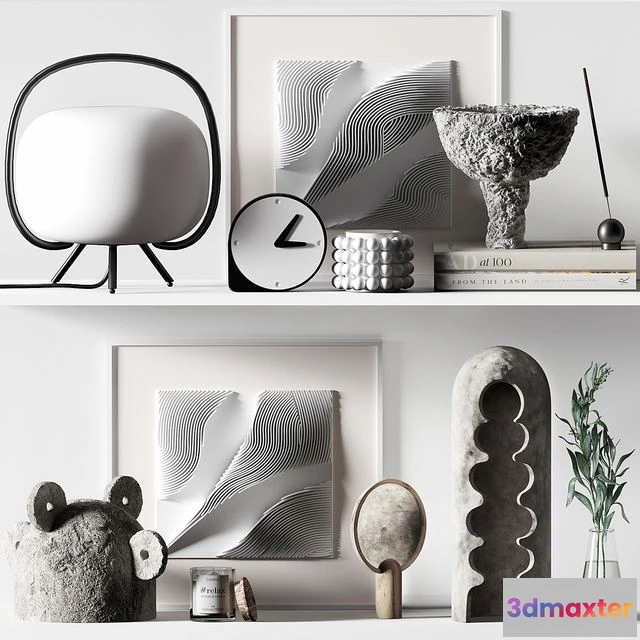 1554005 - Decorative Set 017 with reliefs and olyve 3D Max