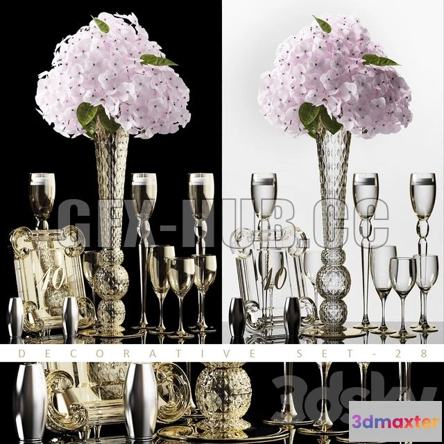 1554889 - DECORATIVE SET 28 3D Max