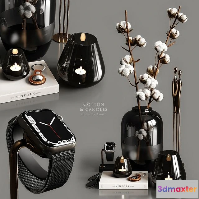 1555387 - Cotton & candles 3D Max