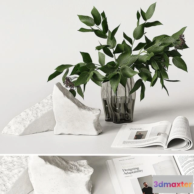 1555469 - Decor set with rock 3D Max