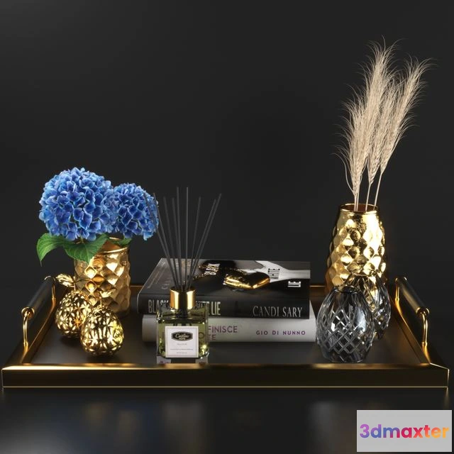 1555777 - Set107 -gold & blue 3D Max