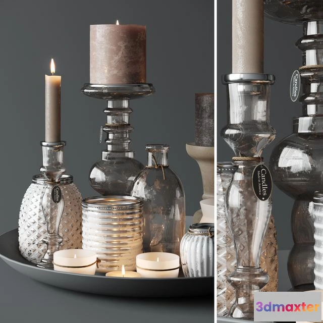 1558061 - Candles set 3D Max