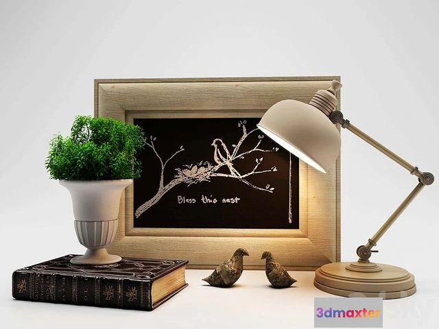 1558289 - Blessing decor wood organics 3D Max