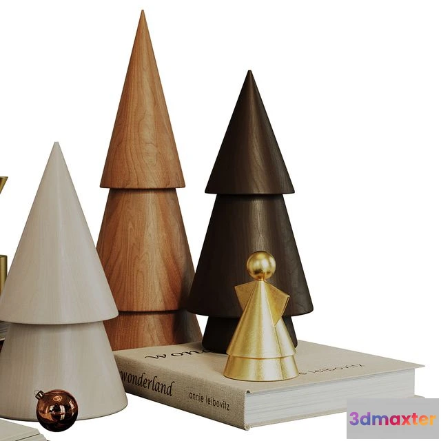 1558757 - Decorative set for New Year and Christmas 3D Max