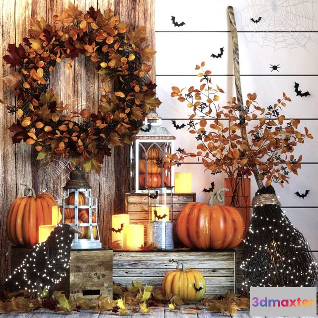 1559455 - Halloween decor set 3D Max