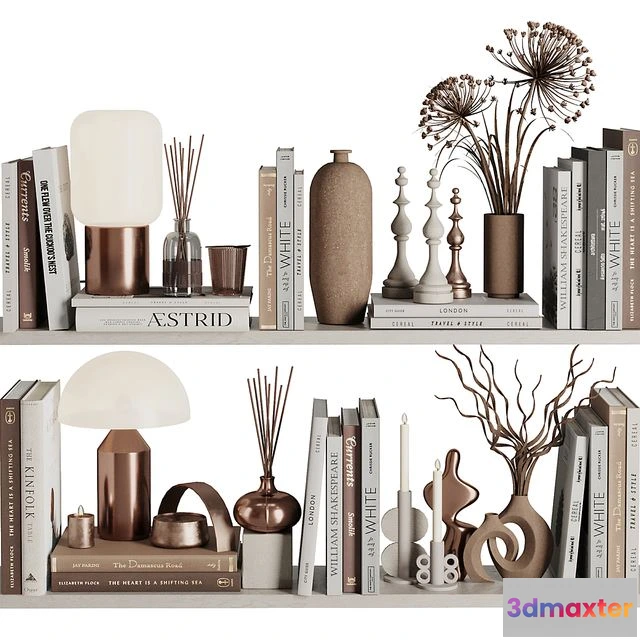 1561659 - Decorative Set46 with books 3D Max