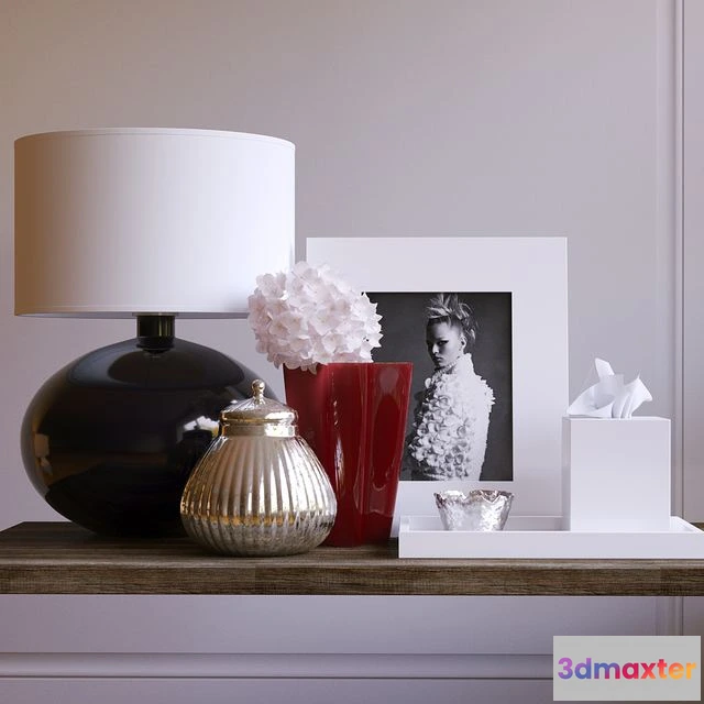 1563695 - Decor set Kelly Hoppen 2 3D Max