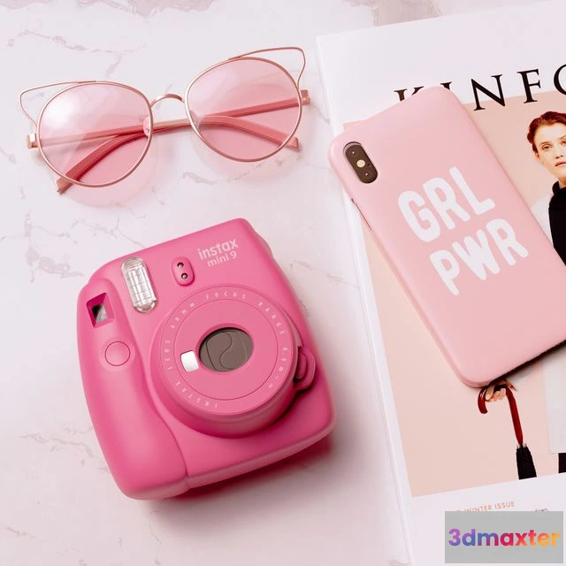 1563795 - Fujifilm instax mini 9 set 3D Max