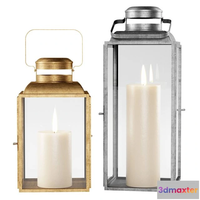 1563854 - House Doctor Vintage Laterne Metal candlestick 3D Max