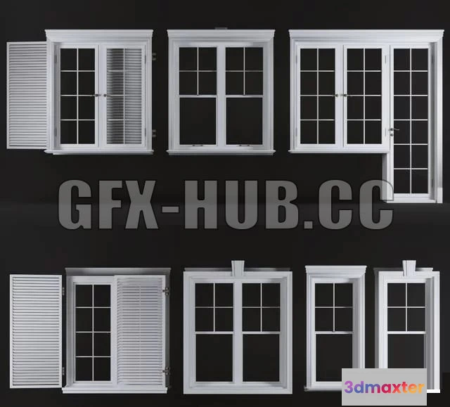 1564504 - Windows Set 01 3D Max
