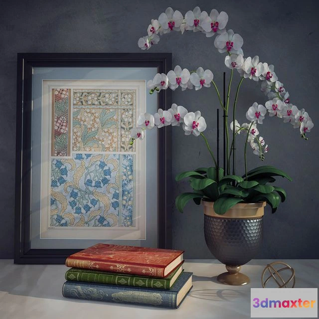 1564622 - Decorative set (with old books) 3D Max