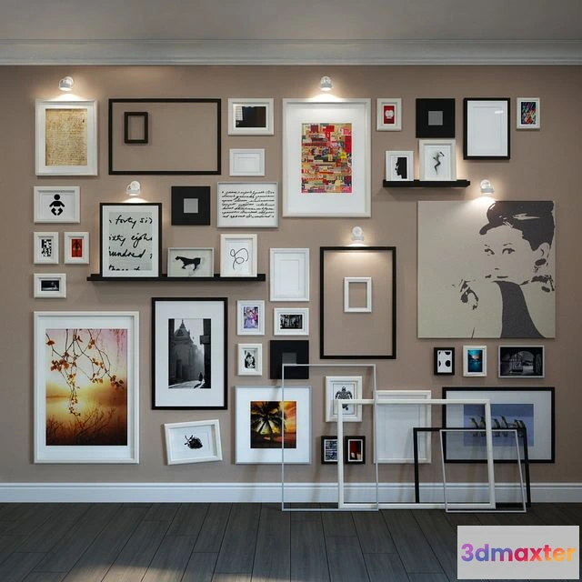 1565048 - Wall composition of the frames IKEA 3D Max