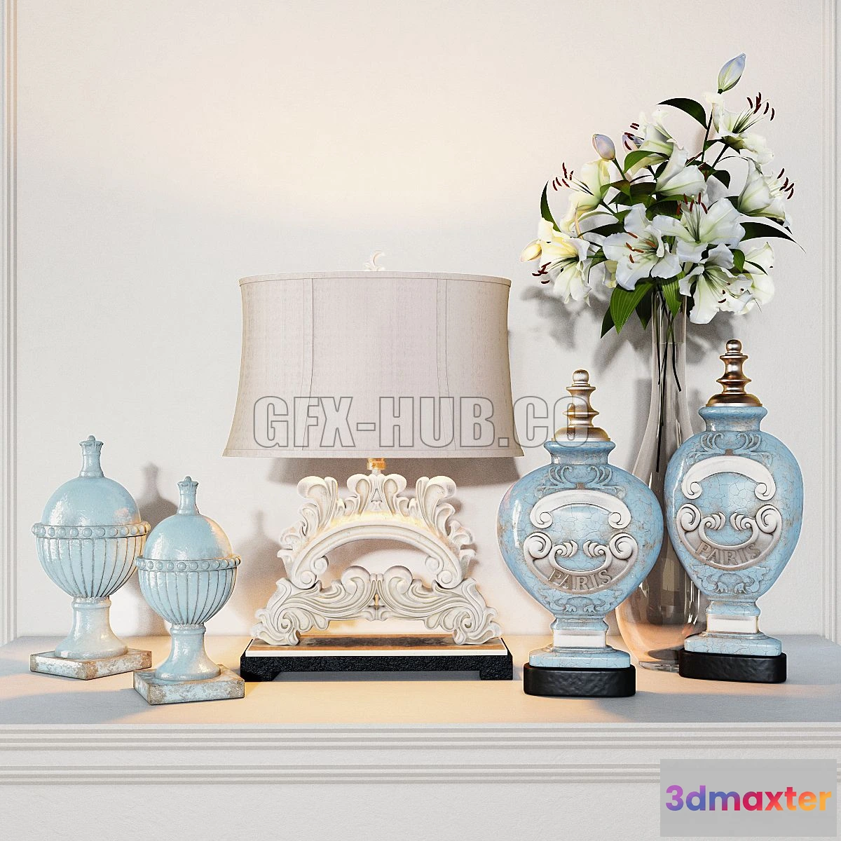 1566282 - Uttermost Decor Set 3D Max