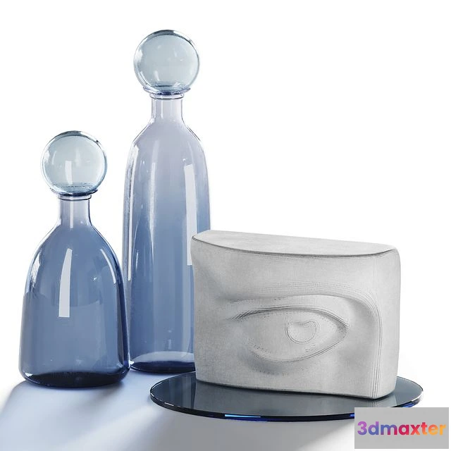 1566318 - Decorative set for a coffee table 4 3D Max