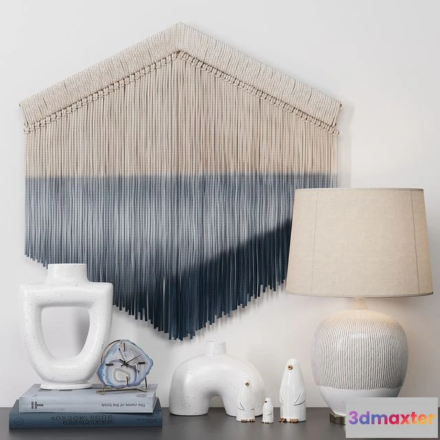 1566692 - Teddy and Wool Macrame Decor Set 03 3D Max