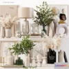 1568566 - Decorative Set 06 with pampas and candles 3D Max