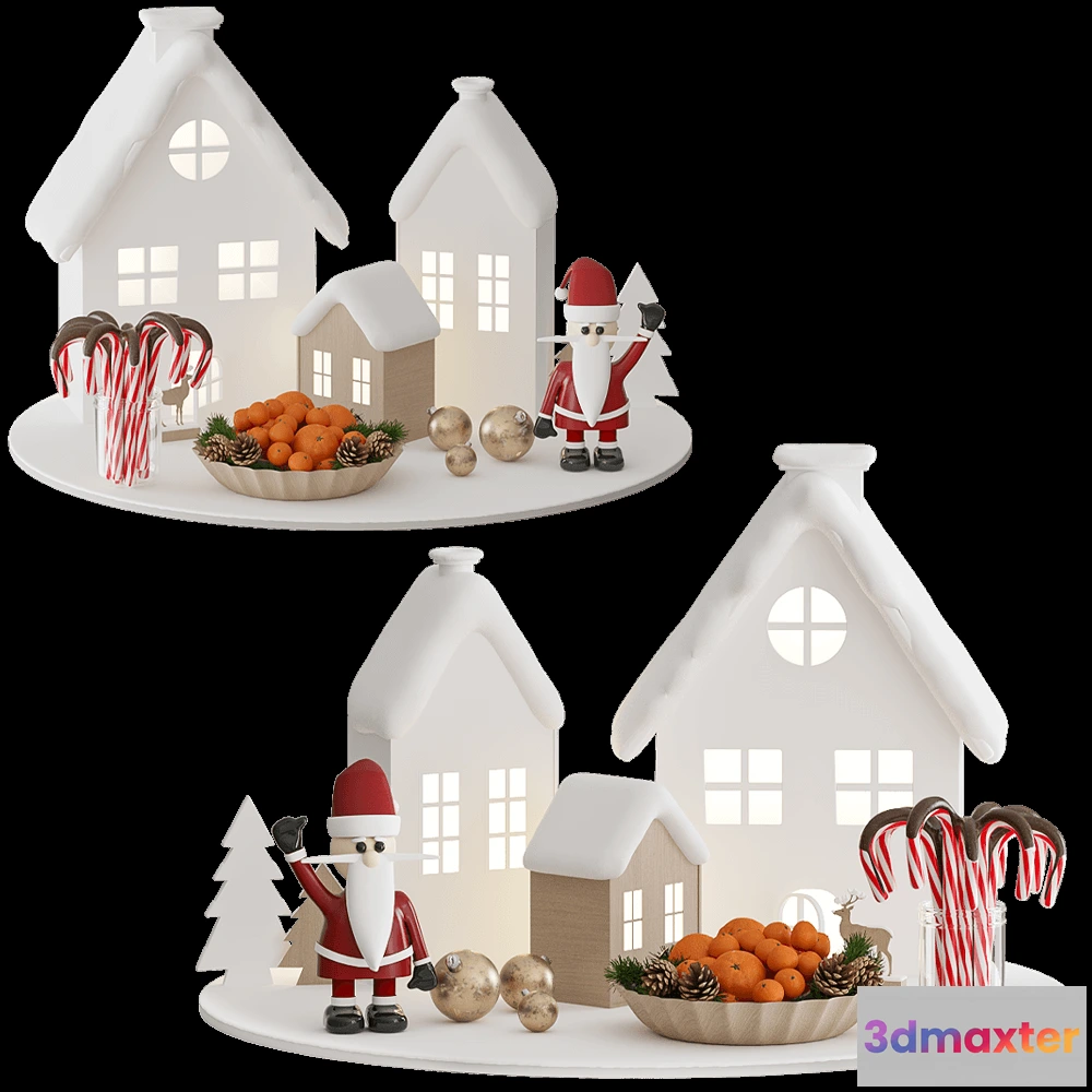 1597774 - decoration - Christmas decorative set 3D Max