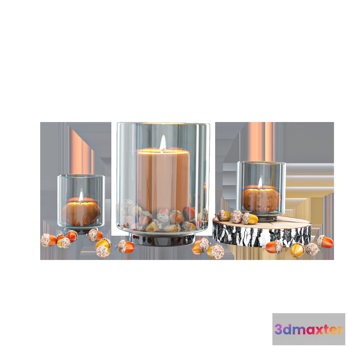 1597798 - decoration - Candles set 3D Max