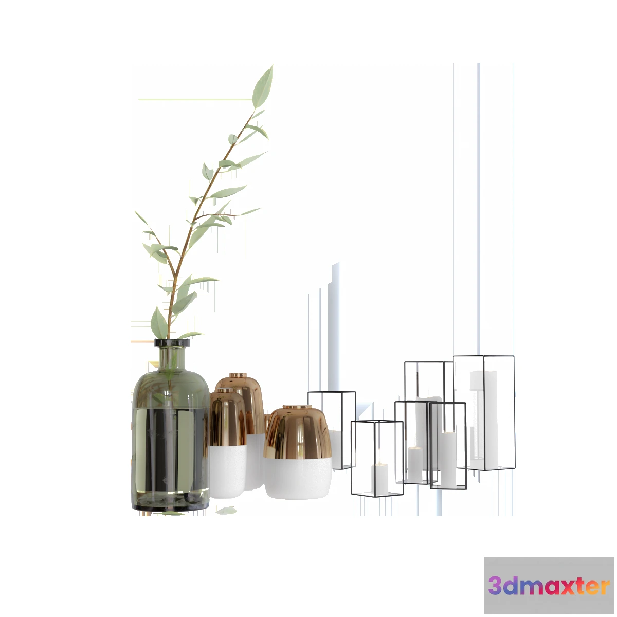 1597822 - decoration - Candles decor set 3D Max