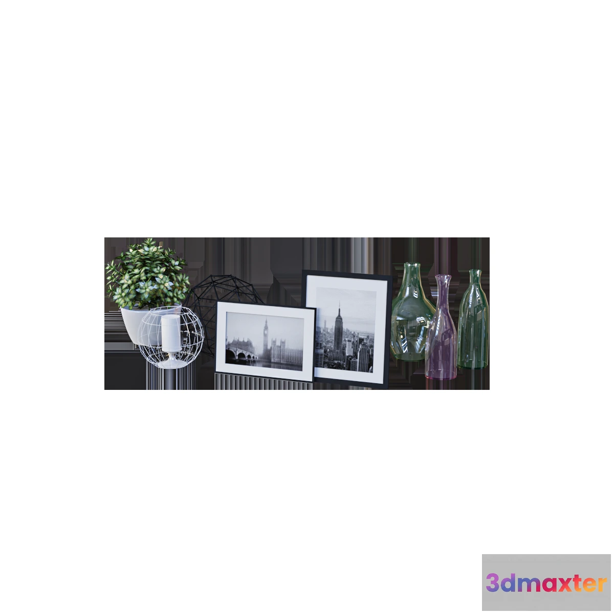 1597826 - decoration - Modern decor set 3D Max