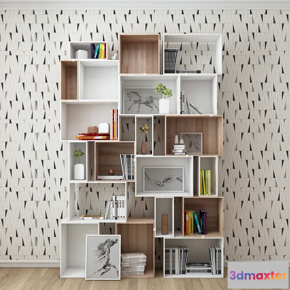 1597874 - decoration - Cabinet with decorative set 6 3D Max