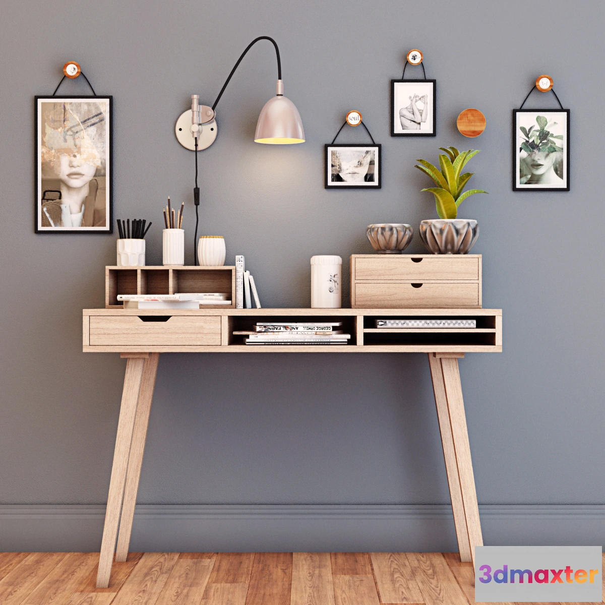 1597904 - decoration - Decorative table 04 3D Max