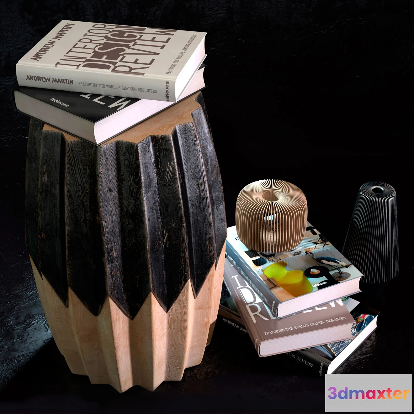 1597936 - decoration - Decorative set with books 04 3D Max