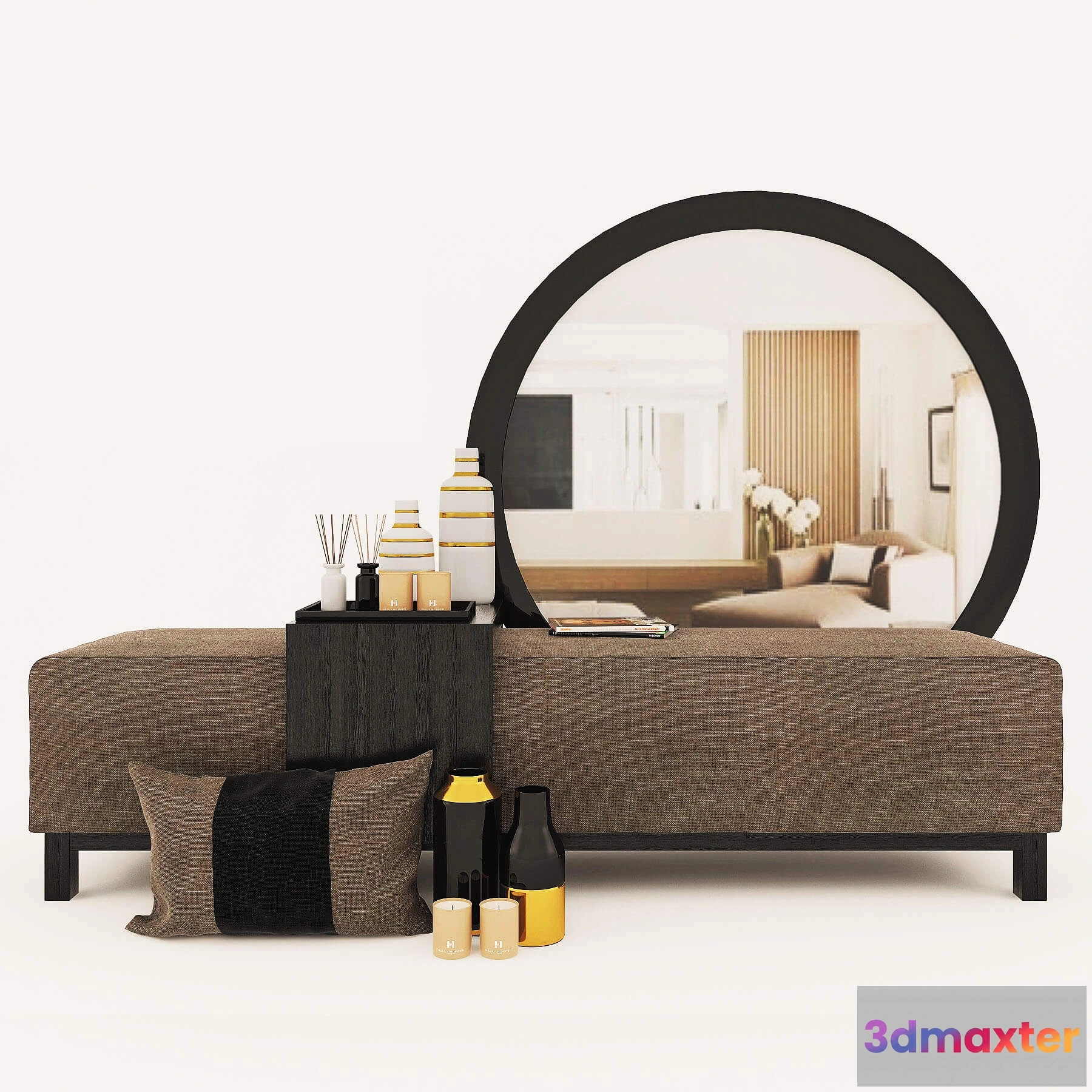 1597944 - decoration - Decor set with mirror 89 3D Max