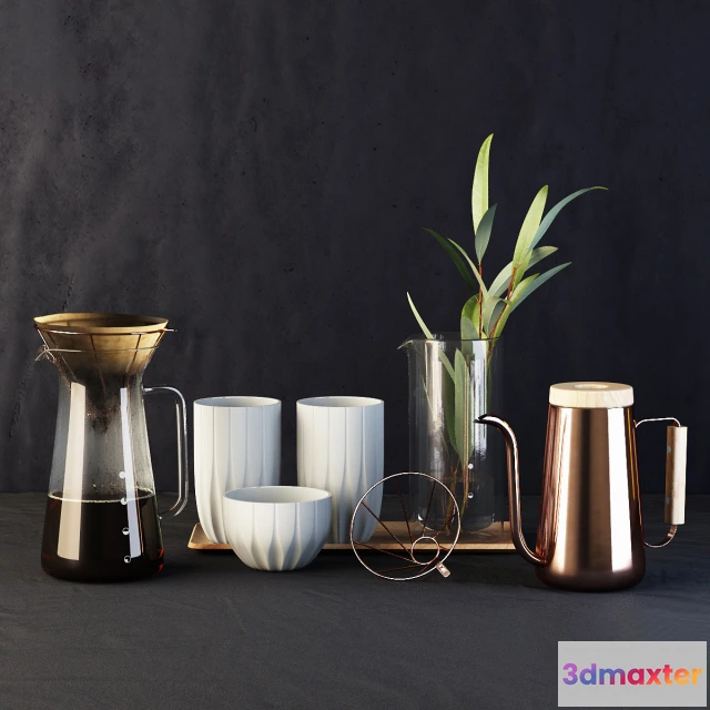 1597964 - decoration - TOAST coffee set 04 3D Max