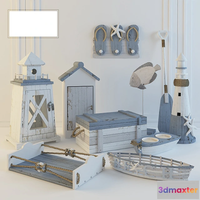 1597970 - decoration - Arteriors decorative set 4 3D Max